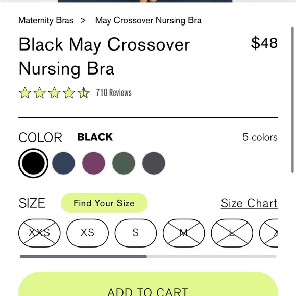 Girlfriend collective may crossover nursing bra - Picture 7 of 7